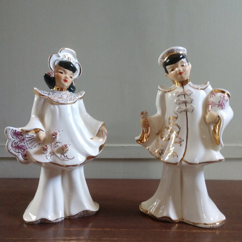 Vintage Mid Century Florence Ceramics Pair